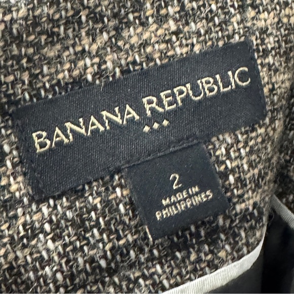 Banana Republic Wool Blend Tweed Skirt Size 2 - Picture 5 of 8